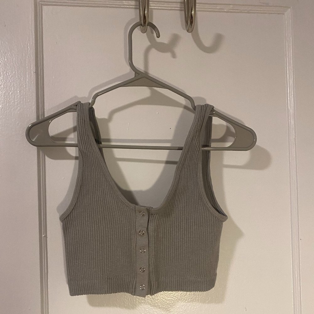 Aerie Seamless Snap Front Longline Bralette